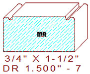 Face Frame Moulding 1-1/2" - 7 Face Frame Moulding 1-1/2" - 7
