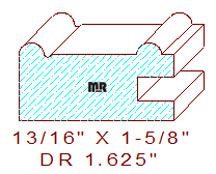 Cabinet Door Stile/Rail 1-5/8"