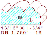Drawer Front Moulding 1-3/4" - 16