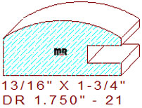 Drawer Front Moulding 1-3/4" - 21 Drawer Front Moulding 1-3/4" - 21