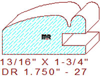 Drawer Front Moulding 1-3/4" - 27