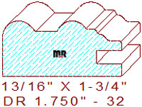Drawer Front Moulding 1-3/4" - 32 Drawer Front Moulding 1-3/4" - 32