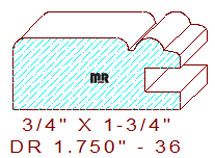 Drawer Front Moulding 1-3/4" - 36