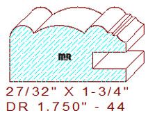 Drawer Front Moulding 1-3/4" - 44 Drawer Front Moulding 1-3/4" - 44