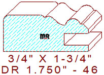 Drawer Front Moulding 1-3/4" - 46