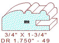 Drawer Front Moulding 1-3/4" - 49