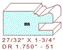 Drawer Front Moulding 1-3/4" - 51 