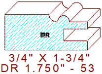 Drawer Front Moulding 1-3/4" - 53 Drawer Front Moulding 1-3/4" - 53
