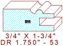 Drawer Front Moulding 1-3/4" - 53