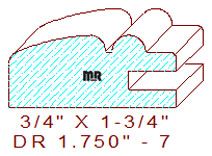 Cabinet Drawer Front 1-3/4" - 7 Cabinet Drawer Front 1-3/4" - 7