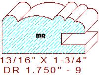 Drawer Front Moulding 1-3/4" - 9