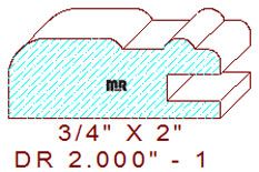 Drawer Front Moulding 2" - 1 Drawer Front Moulding 2" - 1