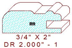 Drawer Front Moulding 2" - 1