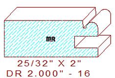 Cabinet Door Moulding 2" - 16 Cabinet Door Moulding 2" - 16