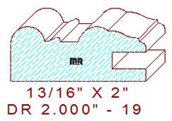 Drawer Front Moulding 2" - 19