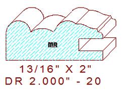 Drawer Front Moulding 2" - 20 Drawer Front Moulding 2" - 20