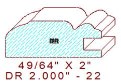 Drawer Front Moulding 2" - 22 Drawer Front Moulding 2" - 22