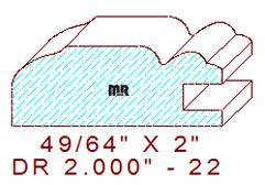 Drawer Front Moulding 2" - 22