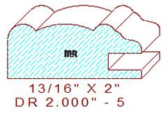 Drawer Front Moulding 2" - 5 Drawer Front Moulding 2" - 5