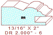 Drawer Front Moulding 2" - 6