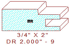 Drawer Front Moulding 2" - 9 Drawer Front Moulding 2" - 9