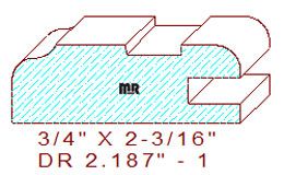 Cabinet Door Moulding 2-3/16" - 1 Cabinet Door Moulding 2-3/16" - 1