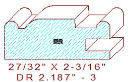 Cabinet Door Moulding 2-3/16" - 3 Cabinet Door Moulding 2-3/16" - 3