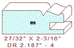 Cabinet Door Moulding 2-3/16" - 4 Cabinet Door Moulding 2-3/16" - 4