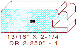 Cabinet Door Moulding 2-1/4" - 1 Cabinet Door Moulding 2-1/4" - 1