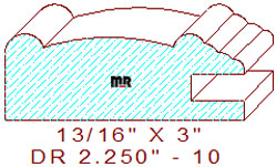 Cabinet Door Moulding 2-1/4" - 10 Cabinet Door Moulding 2-1/4" - 10