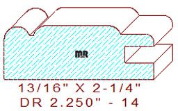Cabinet Door Moulding 2-1/4" - 14 Cabinet Door Moulding 2-1/4" - 14