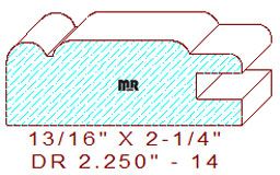 Cabinet Door Moulding 2-1/4" - 14