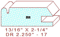 Cabinet Door Moulding 2-1/4" - 17 Cabinet Door Moulding 2-1/4" - 17