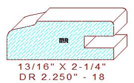 Drawer Front Moulding 2-1/4" - 18 Drawer Front Moulding 2-1/4" - 18