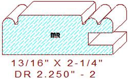 Cabinet Door Moulding 2-1/4" - 2 Cabinet Door Moulding 2-1/4" - 2