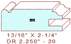 Cabinet Door Moulding 2-1/4" - 20