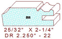 Drawer Front Moulding 2-1/4" - 22