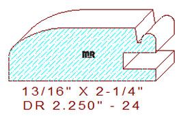 Drawer Front Moulding 2-1/4" - 24 Drawer Front Moulding 2-1/4" - 24