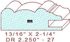 Drawer Front Moulding 2-1/4" - 27