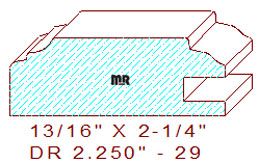 Drawer Front Moulding 2-1/4" - 29 Drawer Front Moulding 2-1/4" - 29