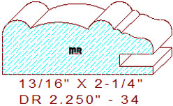 Drawer Front Moulding 2-1/4" - 34