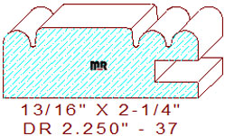 Cabinet Door Moulding 2-1/4" - 37 Cabinet Door Moulding 2-1/4" - 37
