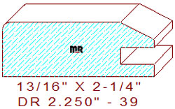 Drawer Front Moulding 2-1/4" - 39