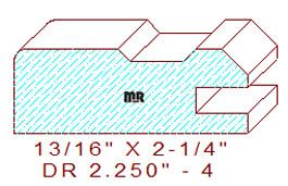 Drawer Front Moulding 2-1/4" - 4 Drawer Front Moulding 2-1/4" - 4