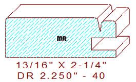 Cabinet Door Moulding 2-1/4" - 40 Cabinet Door Moulding 2-1/4" - 40