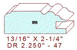 Drawer Front Moulding 2-1/4" - 47