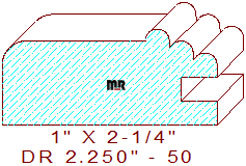 Drawer Front Moulding 2-1/4" - 50