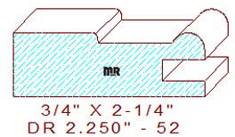 Drawer Front Moulding 2-1/4" - 52 Drawer Front Moulding 2-1/4" - 52