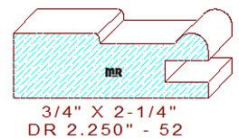 Drawer Front Moulding 2-1/4" - 52 