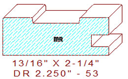Drawer Front Moulding 2-1/4" - 53 Drawer Front Moulding 2-1/4" - 53